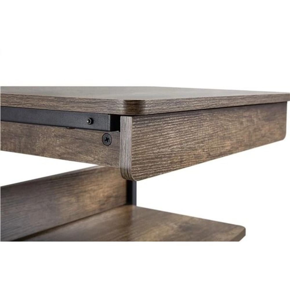 Computer Table Workstation Small Rolling Desk Laptop Mobile PC Corner Tray Desk For Home Office 8