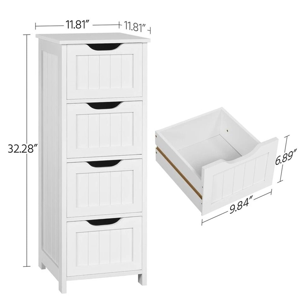 Free Standing Bathroom Floor Cabinet Storage Organizer With Drawers Multifunctional Cabinet For Hom 1