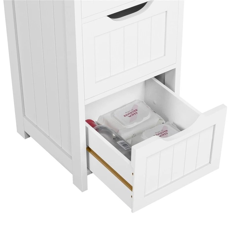 Free Standing Bathroom Floor Cabinet Storage Organizer With Drawers Multifunctional Cabinet For Hom 5