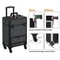 Large Makeup Train Case With Drawers Professional Aluminum Travel Cosmetic Case Rolling Organizer F 7