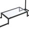 Tempered Glass Console Table Modern Design For Entryway Hallway Porch Kitchen Sturdy Black Metal Fr 5