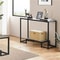Tempered Glass Console Table Modern Design For Entryway Hallway Porch Kitchen Sturdy Black Metal Fr 7