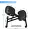 Adjustable Posture Chair Ergonomic Kneeling Stool Black Angled Seat For Improved Posture Comfort An 11