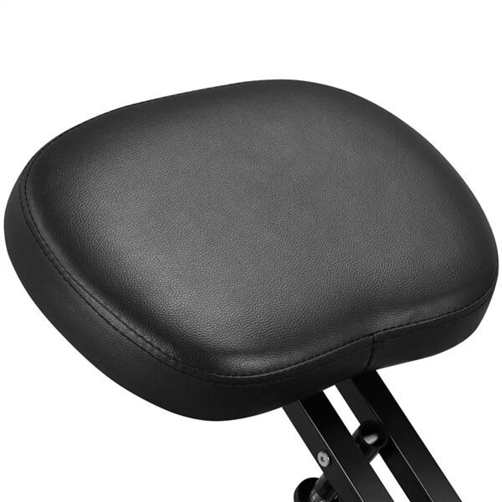 Adjustable Posture Chair Ergonomic Kneeling Stool Black Angled Seat For Improved Posture Comfort An 8