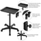 Aluminum Rolling Adjustable Salon Tray Trolley Cart Premium Height Adjustable Easy Mobility For Sal 5