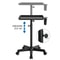 Aluminum Rolling Adjustable Salon Tray Trolley Cart Premium Height Adjustable Easy Mobility For Sal 6