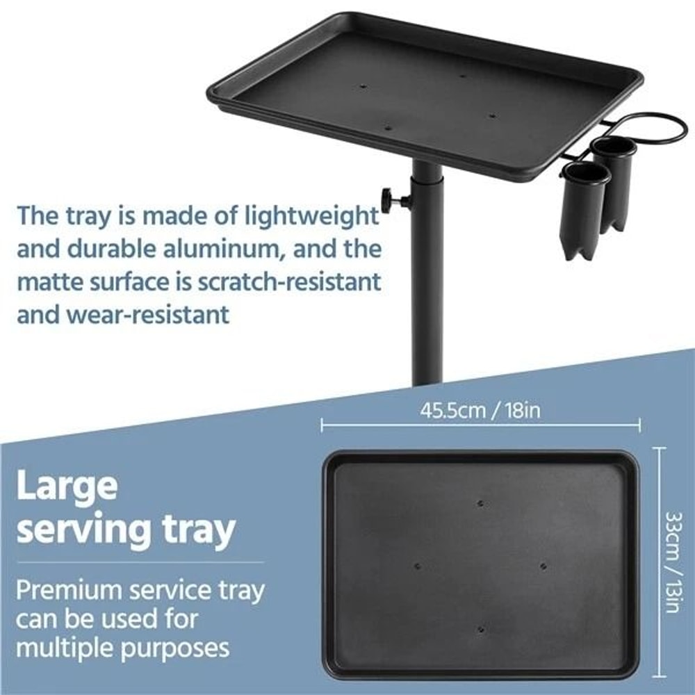Aluminum Rolling Adjustable Salon Tray Trolley Cart Premium Height Adjustable Easy Mobility For Sal 9