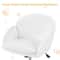 Snowy Cute Petal Vanity Chair Adjustable Swivel Makeup Chair For Women Soft Velvet Office Chair 8