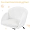 Snowy Cute Petal Vanity Chair Adjustable Swivel Makeup Chair For Women Soft Velvet Office Chair 8