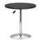 Adjustable Swivel Bar Table Modern Round Black Counter Height Table For Kitchen Dining 0