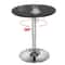 Adjustable Swivel Bar Table Modern Round Black Counter Height Table For Kitchen Dining 5