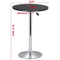 Adjustable Swivel Bar Table Modern Round Black Counter Height Table For Kitchen Dining 8