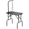 Foldable Portable Pet Grooming Table Adjustable ArmNoose Black HeavyDuty Grooming Station With Stor 0