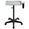 Adjustable Rolling Aluminum Salon Tray Cart Silver Height Adjustable Mobile Spa Trolley For Hair 0