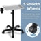 Adjustable Rolling Aluminum Salon Tray Cart Silver Height Adjustable Mobile Spa Trolley For Hair 6