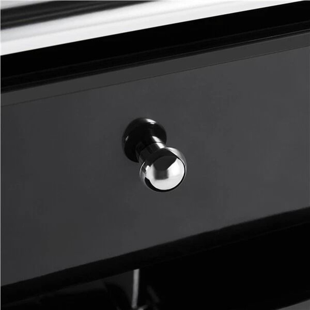 Drawer Rolling Storage Cart With Tier Shelf Black Utility Organizer Cart 12