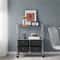Drawer Rolling Storage Cart With Tier Shelf Black Utility Organizer Cart 14