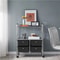 Drawer Rolling Storage Cart With Tier Shelf Black Utility Organizer Cart 14