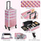 Rolling Makeup Train Case With Detachable Compartments And Detachable Wheels 21