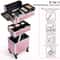Rolling Makeup Train Case With Detachable Compartments And Detachable Wheels 19