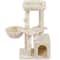 Plush Cat Tree With CondoNestPlatform For Indoor Kittens Cozy Cat Furniture 0