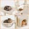 Plush Cat Tree With CondoNestPlatform For Indoor Kittens Cozy Cat Furniture 2