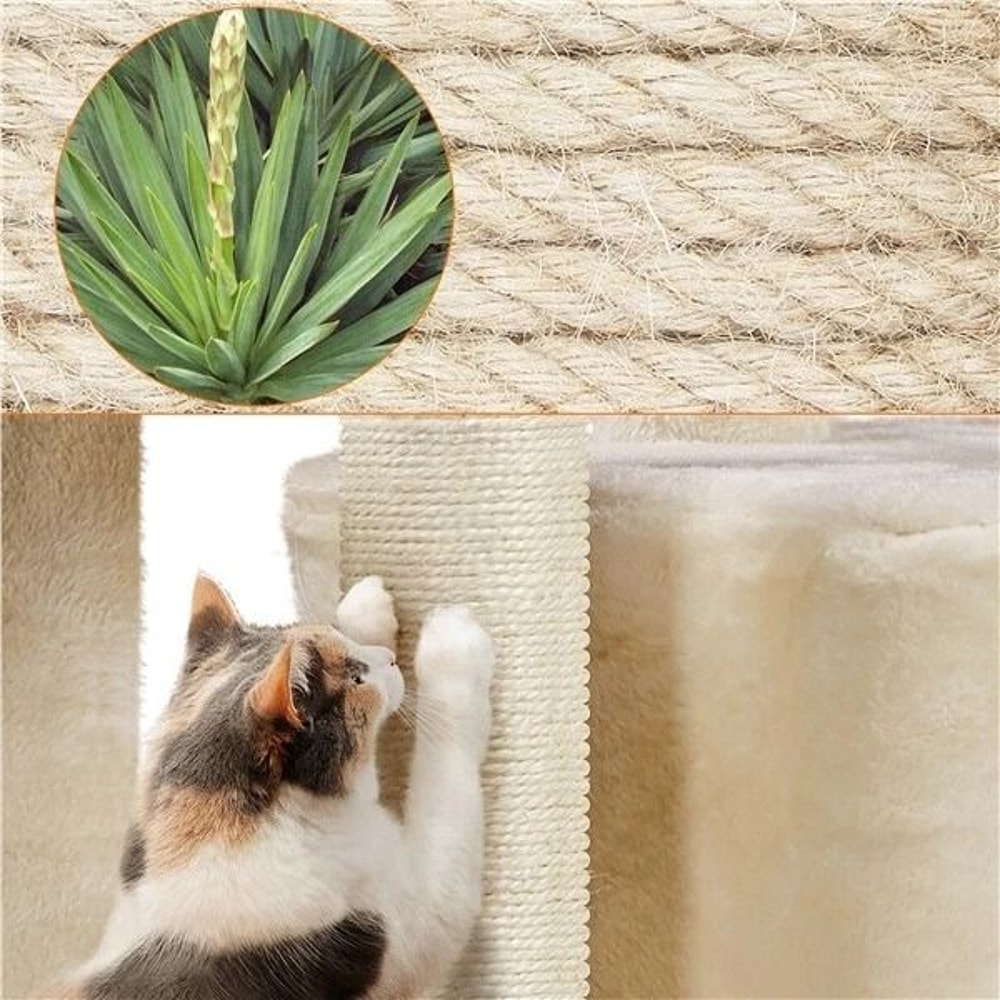 Plush Cat Tree With CondoNestPlatform For Indoor Kittens Cozy Cat Furniture 6