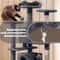Multilevel Cat Tree Tower Condo With Scratching Posts And Perches Dark Gray 8