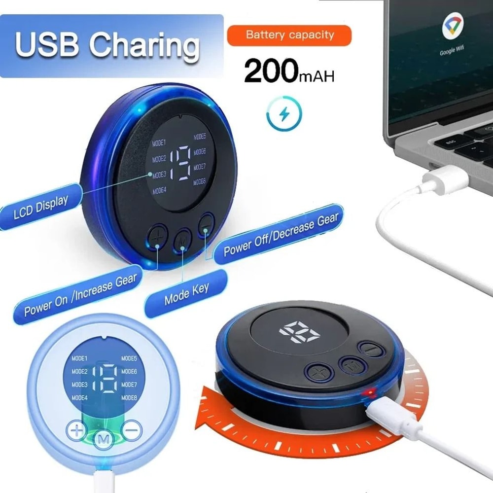 EMS Foot Massager Machine Electric Deep Kneading For Leg Foot Pain Relief Muscle Relaxation USB R 2