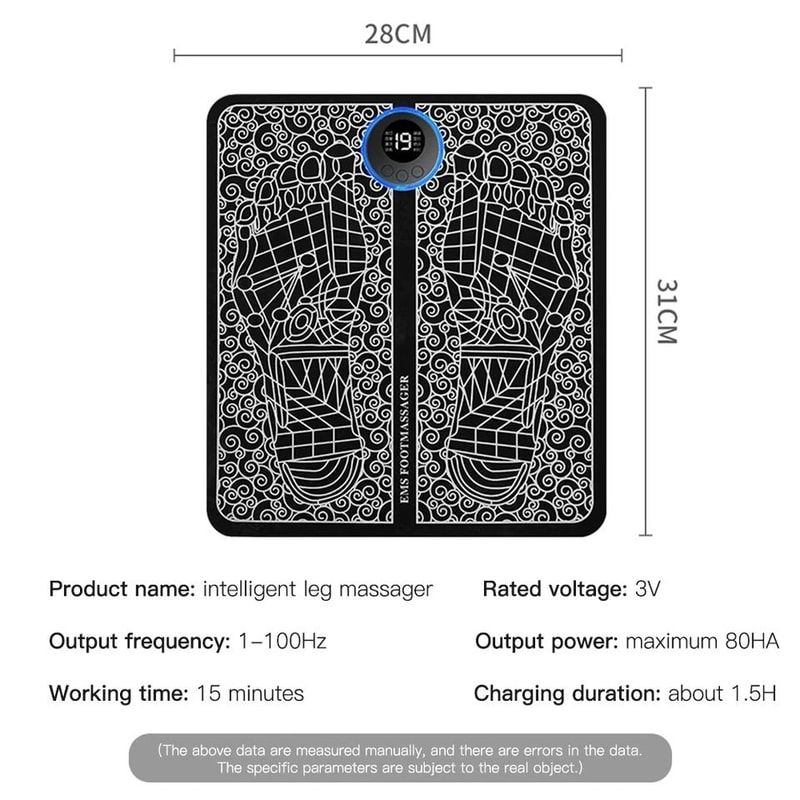 EMS Foot Massager Machine Electric Deep Kneading For Leg Foot Pain Relief Muscle Relaxation USB R 6