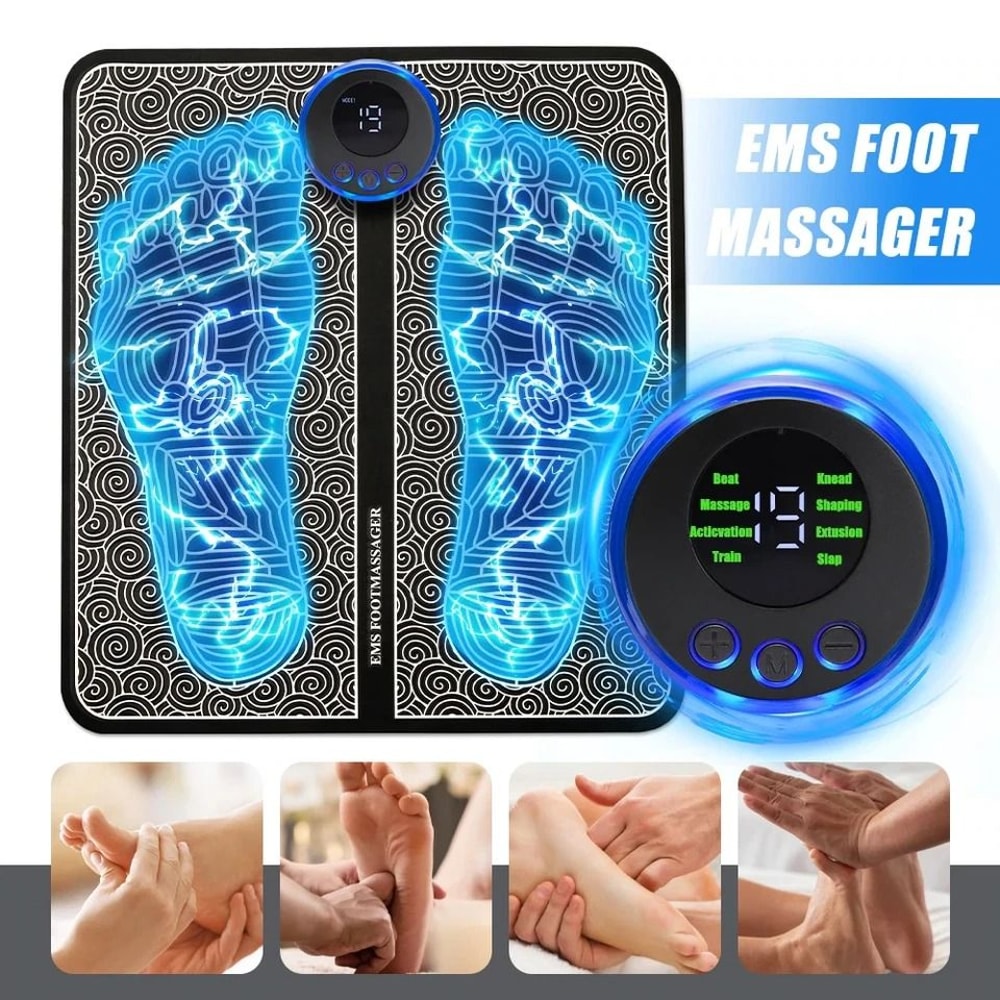 EMS Foot Massager Machine Electric Deep Kneading For Leg Foot Pain Relief Muscle Relaxation USB R 17