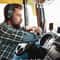 Bluetooth Trucker Headset With Noise Cancelling Mic For Phones PC Wireless Comfortable 0