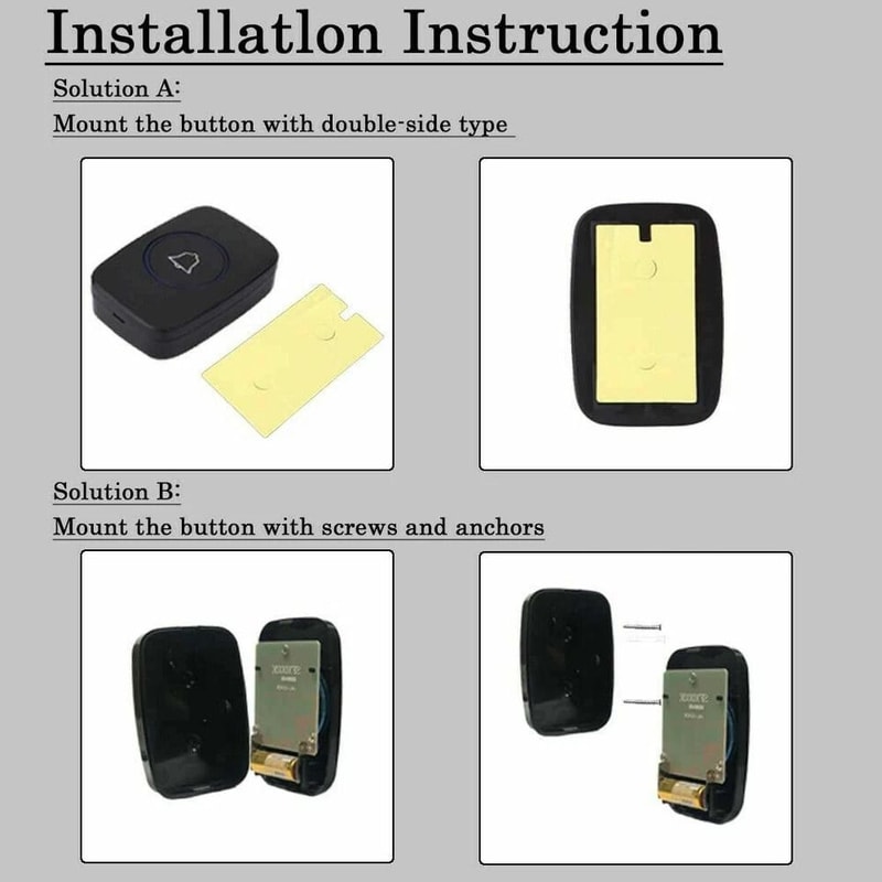 Wireless Waterproof Doorbell Chime With Adjustable Volume 3