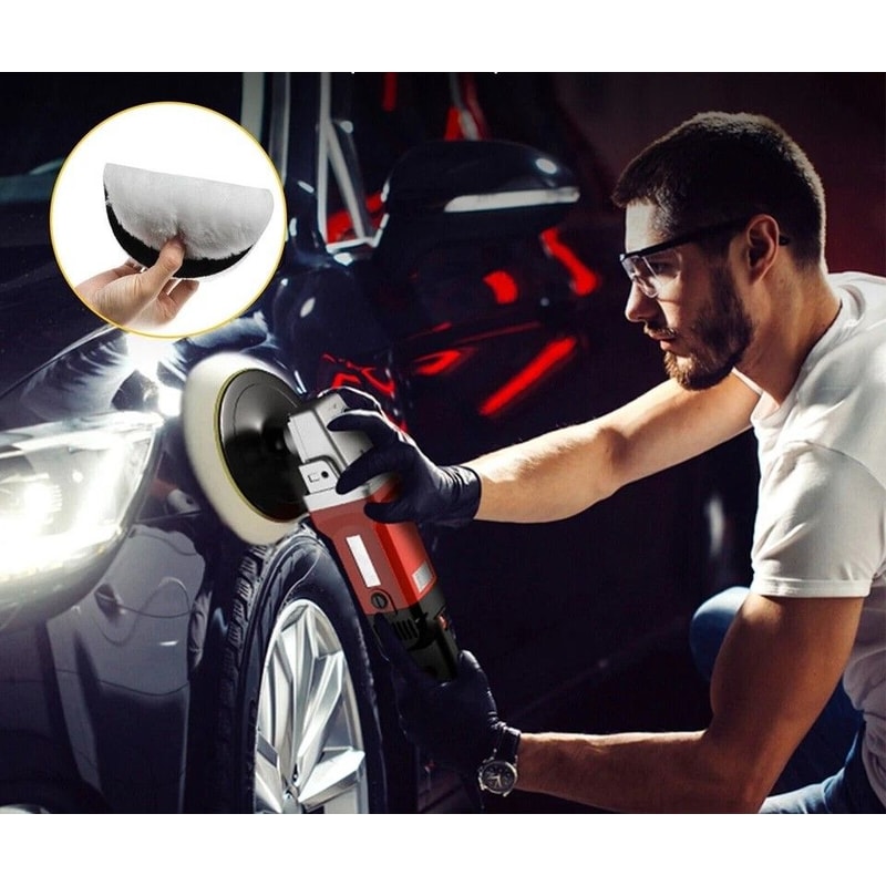 Buffing Polishing Pad Wool Wheel Mop Kit For Car Polisher With Drill Adapter Buffing Pads For Car D 0