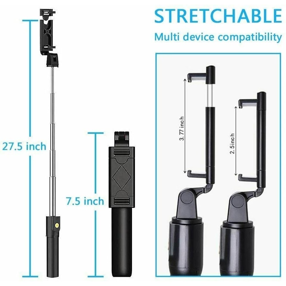 Selfie Stick Tripod With Remote And Adjustable Desktop Stand For IPhone Samsung Portable Cell Pho 5