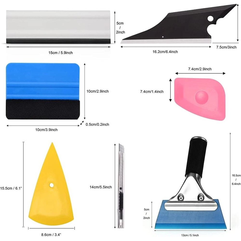 Professional Piece Car Window Tint Tools Kit Squeegee Installation Kit And Auto Film Tinting Tool 2