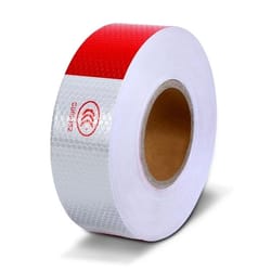 reflective safety tape for trucks & trailers dot compliant roll, red & white