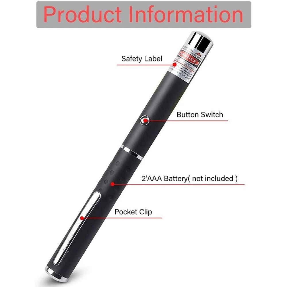Laser Pointer Pen Green Blue Red Light Visible Beam For Pets Presentations 9