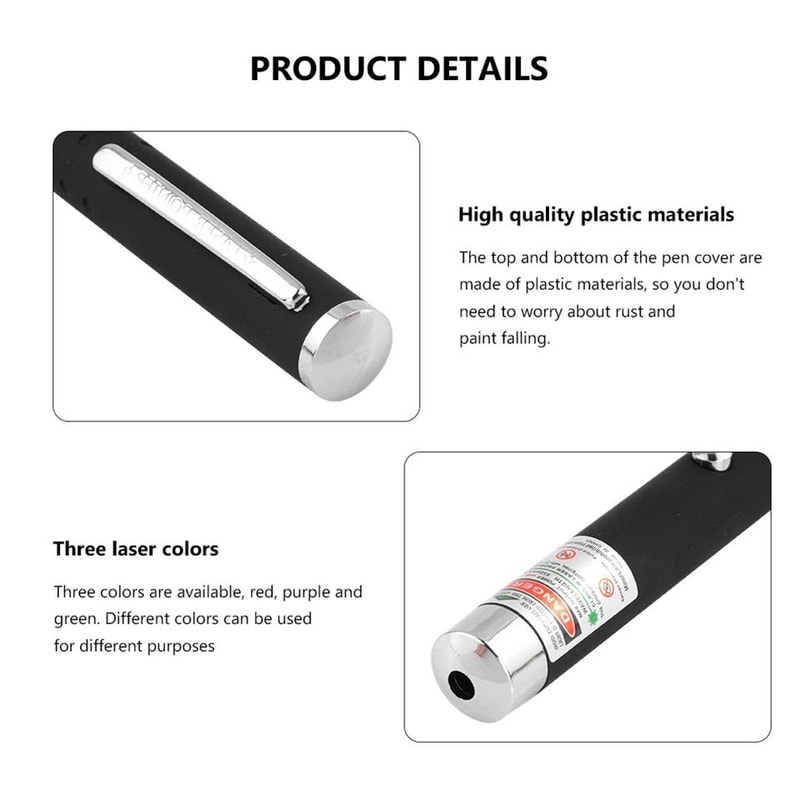 Laser Pointer Pen Green Blue Red Light Visible Beam For Pets Presentations 3