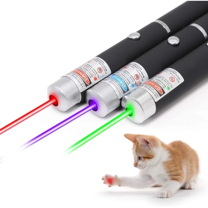 Laser Pointer Pen Green Blue Red Light Visible Beam For Pets Presentations 4
