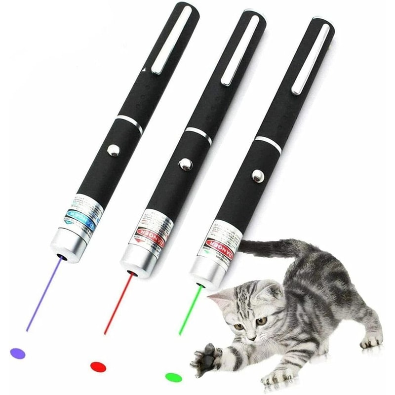 Laser Pointer Pen Green Blue Red Light Visible Beam For Pets Presentations 8