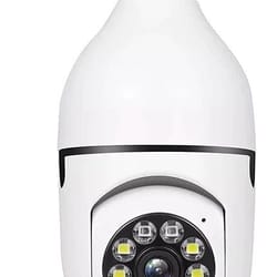 wi-fi light bulb camera with ir night vision - smart home wireless security