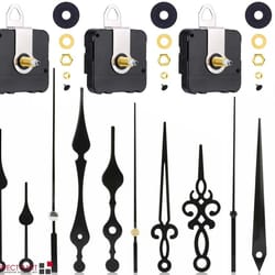 diy clock repair kit quartz movement mechanism for wall clock, replacement parts & hands set