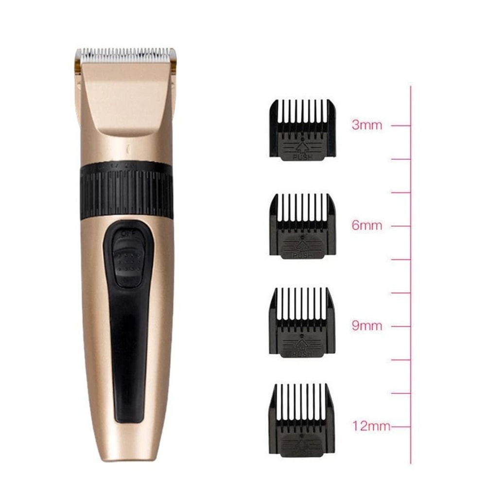 Cordless Professional Hair Clippers Trimmer For Men Rechargeable Barber Cutting Kit 2