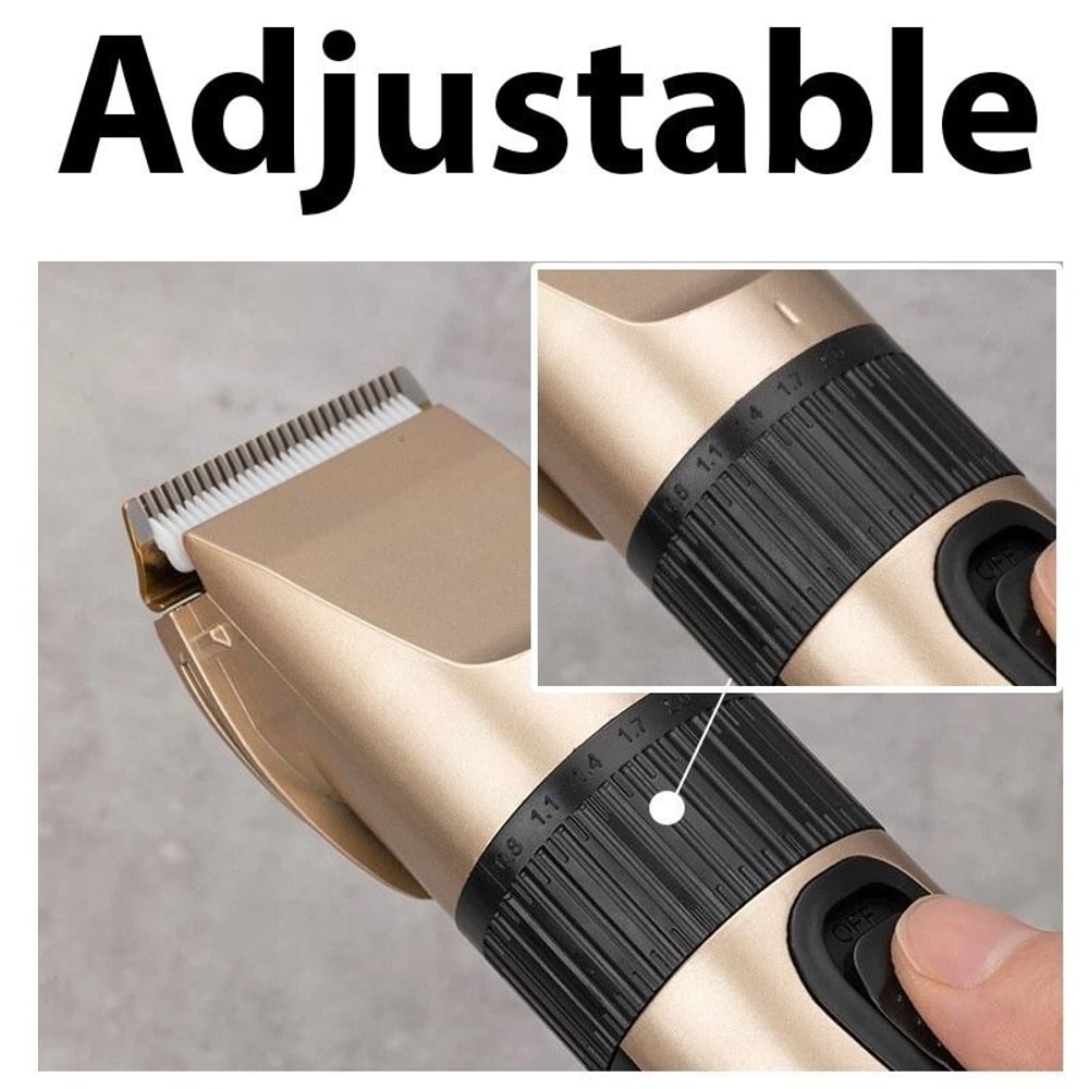 Cordless Professional Hair Clippers Trimmer For Men Rechargeable Barber Cutting Kit 3