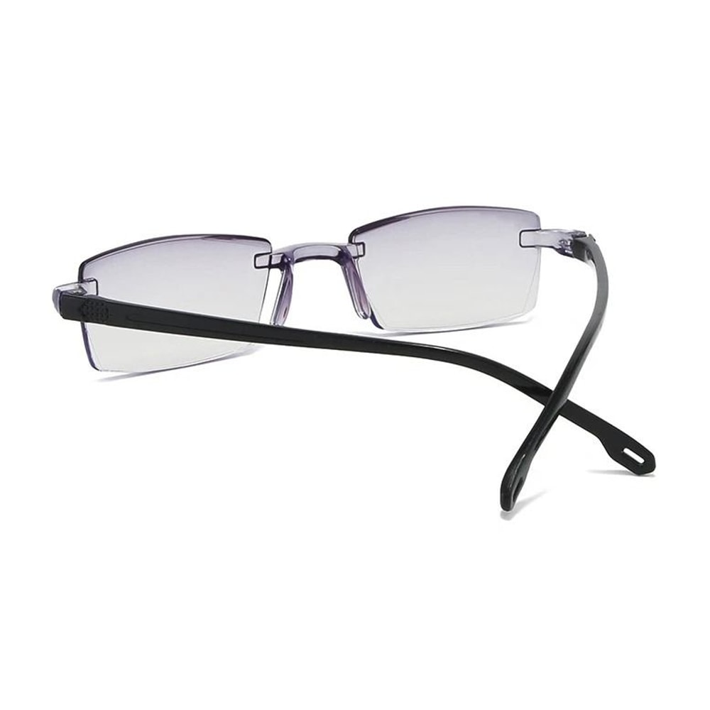 Mens Rimless Blue Light Blocking Reading Glasses Unisex Polycarbonate Lenses 0