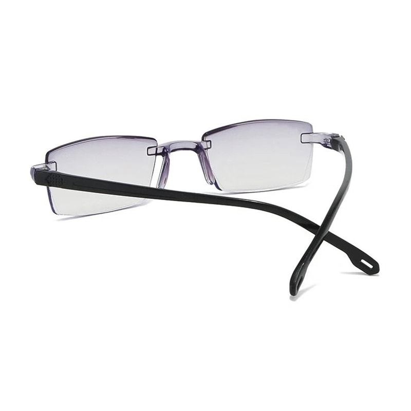 Mens Rimless Blue Light Blocking Reading Glasses Unisex Polycarbonate Lenses 0