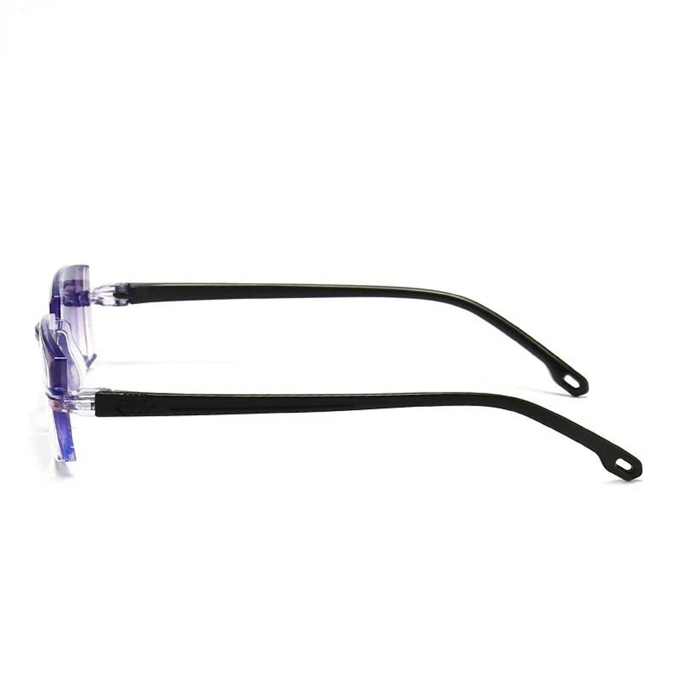 Mens Rimless Blue Light Blocking Reading Glasses Unisex Polycarbonate Lenses 2
