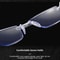 Mens Rimless Blue Light Blocking Reading Glasses Unisex Polycarbonate Lenses 14