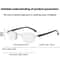 Mens Rimless Blue Light Blocking Reading Glasses Unisex Polycarbonate Lenses 15